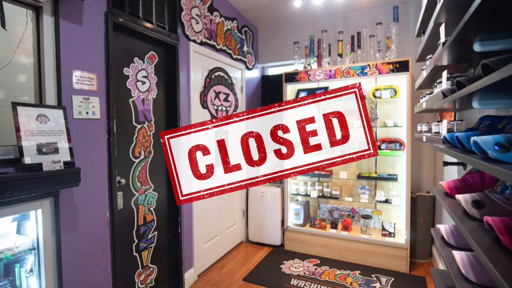 DC shuts down popular alleged unlicensed cannabis retailer, Snackz DC and one other