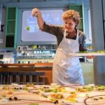 Creative dining experience with edible art