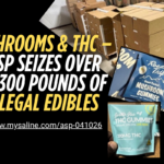 Shrooms & THC – ASP Seizes Over 1,300 Pounds of Illegal Edibles