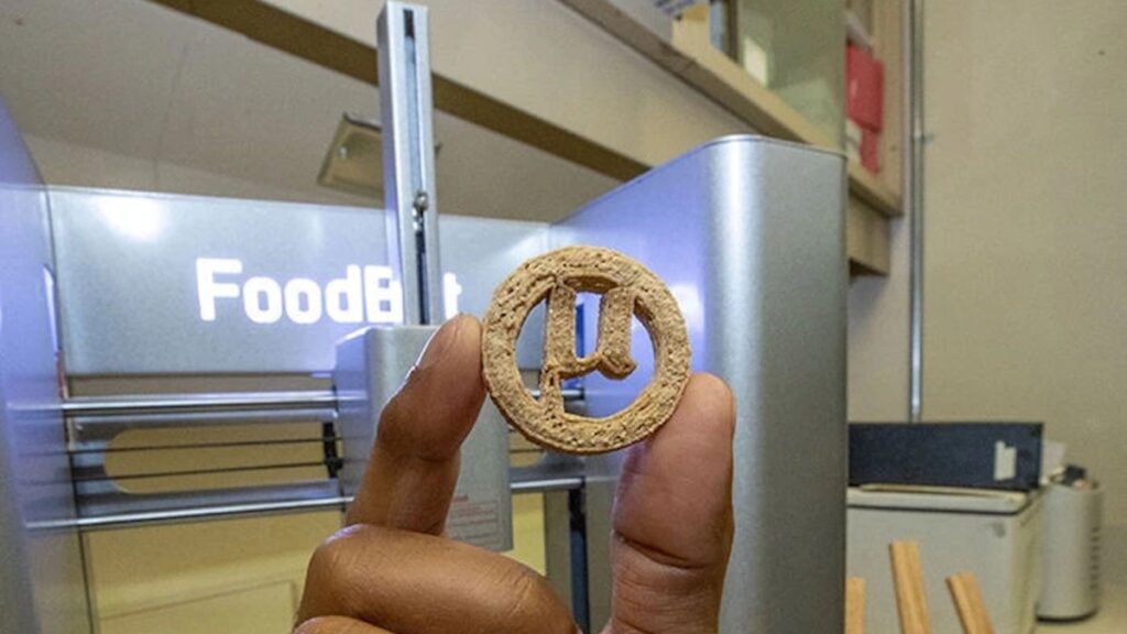 Engineers 3D-printed edible cookies from plastic
