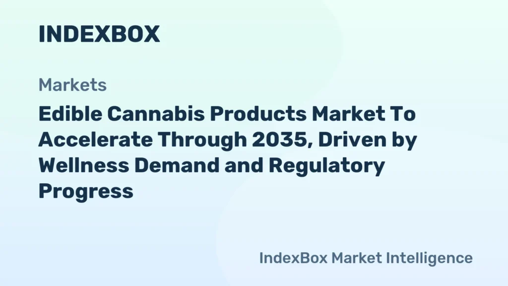 Edible Cannabis Products Market to Accelerate Through 2035, Driven by Wellness Demand and Regulatory Progress